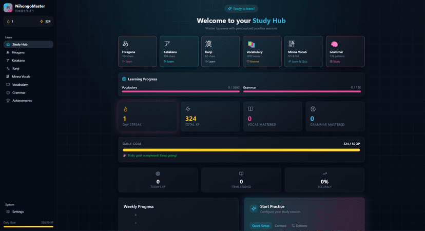 Japanese Learning Platform